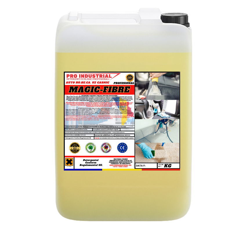 Detergent profesional concentrat pentru curățarea și igienizarea țesăturilor, tapițeriei auto și covoarelor(Pentru preț şi cantitate angro Contactați-ne)